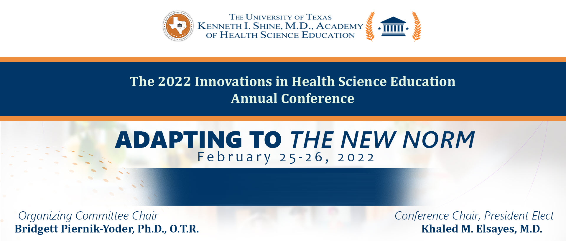 The 2023 Innovation in Health Science Education Annual Conference: Diversity, Collaboration, and Opportunities in Current Health Science Education Banner